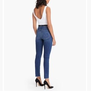 Mother Denim high waisted looker fray
